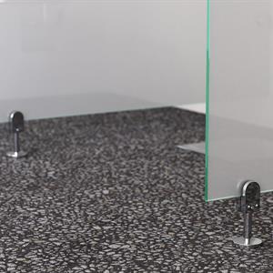 RoyalBath 130 mm glas ben, 6-8 mm, Blank Rostfri