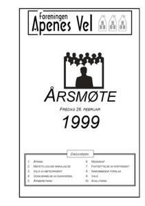 Program for Årsmøte 1999