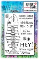 Rubber stamp set Fish diet