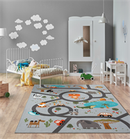 Happy Kids Animals Grå 140*200