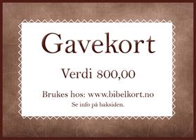 Gavekort 800,-