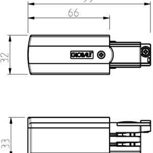 NÄTANSLUTNING XTS12-2 SVART