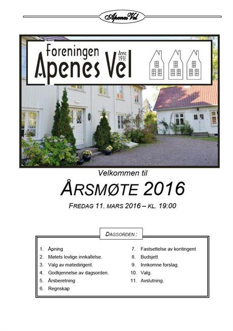 Årsmøteprogram 2016