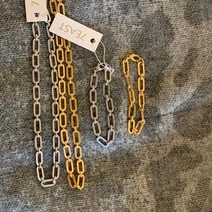 Fat chain halsband guld
