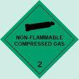 Non-flammable compressed gas