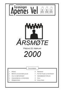 Program for Årsmøte 2000