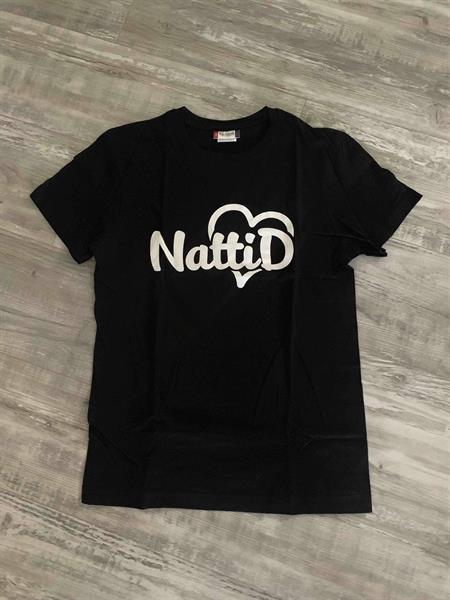 Svart t-shirt Nattid 110/120