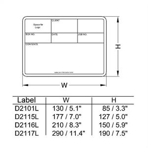 Tourlabels, 290x190 mm