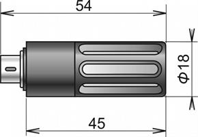 DigiL/M relative humidity & temperature probe with filter MiniDin