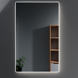 Spegel Med Väggbelysning, 75 x70 cm, Frost Edge, Varmvit LED