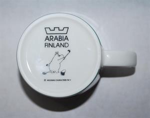 Arabia Muminmugg Såpbubblor Säsongsmugg 2011 Etikett