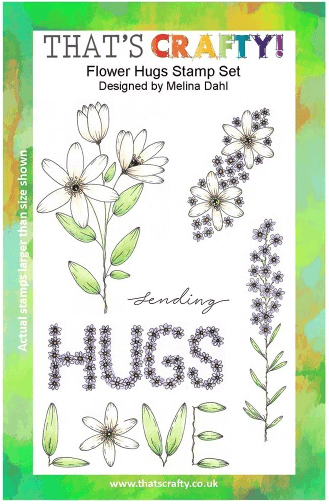 A5 Clear stamp set Flower Hugs