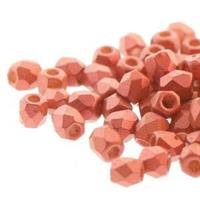 Fire Polished 2 mm Lava Red