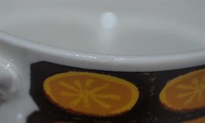 Tekopp Med Fat Lemon Gefle Porslinsfabrik Helmer Ringström