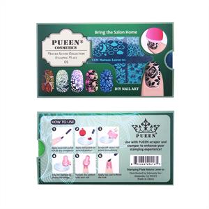 PUEEN- Nail Stamp Plate Nature Lover 01