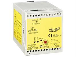UgTT-MU a value of 0-1500VDC -> 0/4-20mA and 0/2-10V Uh21-265VAC/DC