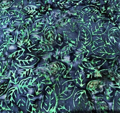 Splendor Batiks, blå m/ grønt mønster