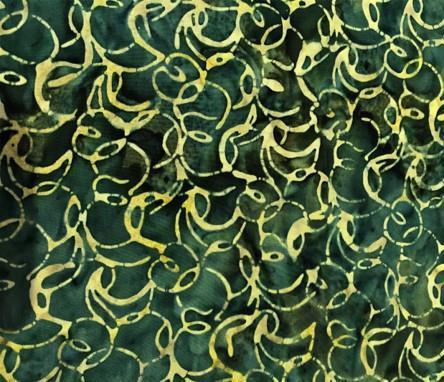 Splendor Batiks, Grønn m/ gult mønster