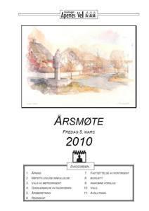 Program fo Årsmøte 2010