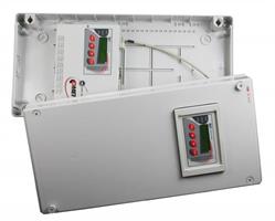 MS6D data logger in IP54 protection case with connected terminal at the lid