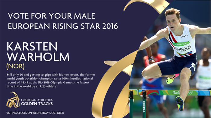Norske kandidater i avstemningen om europeisk friidretts «Rising star» 