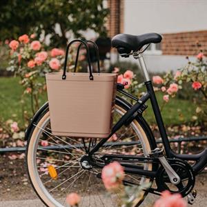 Väska Hinza Hög med cykelfäste, Nougat - Recycled Plastic