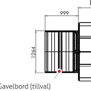 Fruktbord FX2 med topphylla