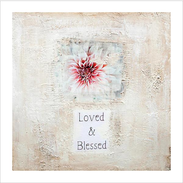 Kunstkort: Loved & Blessed