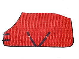 Täcke Fleece Med Julmotiv Röd 105