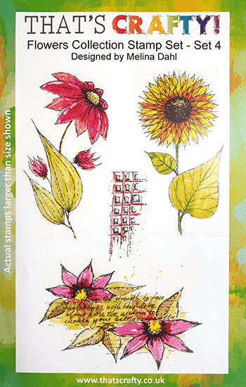 A5 Clear stamp set Flowers Collection set 4