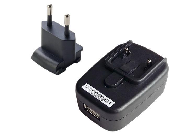 AC/DC adapter 230V-50Hz/5VDC-2,1A - USB (optional) for UxxxxM dataloggers