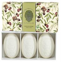 Soap Set Olive Flowers in a box 3x150g