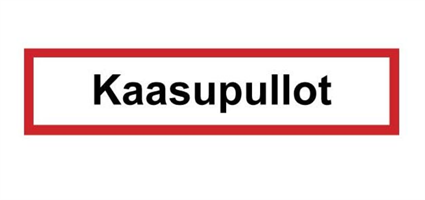 KAASUPULLOT - KYLTTI, MUOVI 100 x 400mm