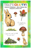 A5 clear stamp set Autumn Collection set 4