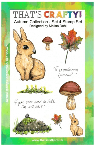 A5 clear stamp set Autumn Collection set 4
