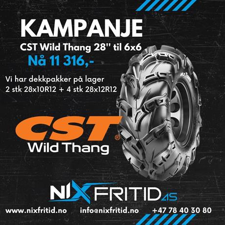 Superkampanje på CST Wild Thang dekk