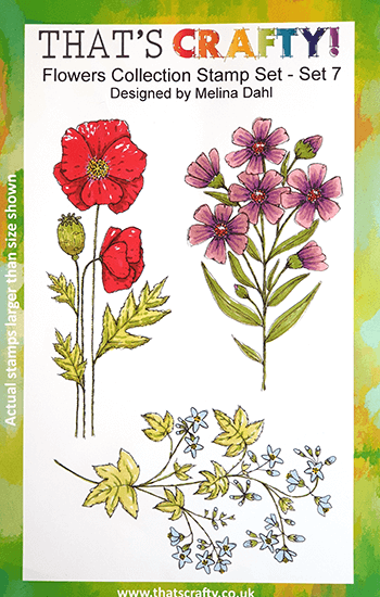 A5 Clear stamp set Flowers Collection set 7