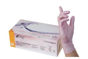 KN- Nitrile glove PINK  Glamour Small