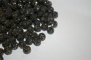 Hematite Shamballa pärlor. 10 mm.