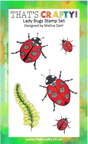A6 Clear stamp set Lady Bugs