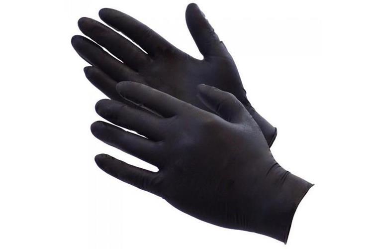 KN- Latex Glove Black Large