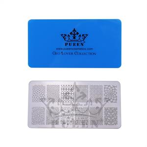PUEEN- Nail Stamp Plate Geo Lover 01