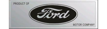 1964-66 FORD-EMBLEM DØRTERSKEL 