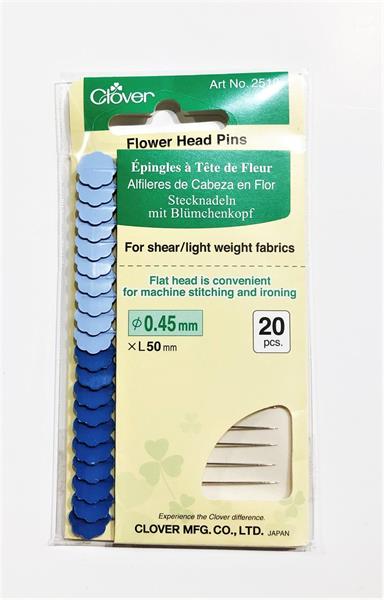 Clover Flower Head pins, ekstra Fin 20 stk/pk