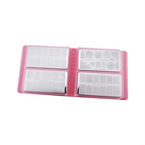PUEEN- Nail Plates Organizer Soft Pink