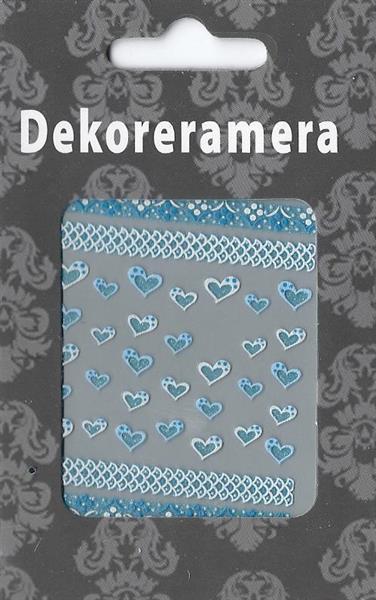 DM- Sticker 3D Heart blue