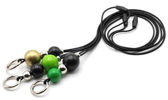 Avainnauha ClipRing - Green&Gold&Black