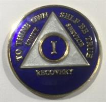 AA  årsmedalj, AA-symbol. 1 år 