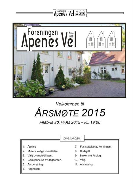 Program for Årsmøte 2015