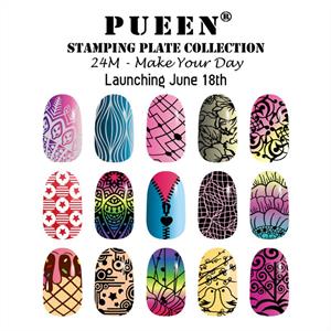 PUEEN- Stamping Plates 24M, Make Your Day